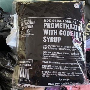 Black Promethazine superrradical hoodie